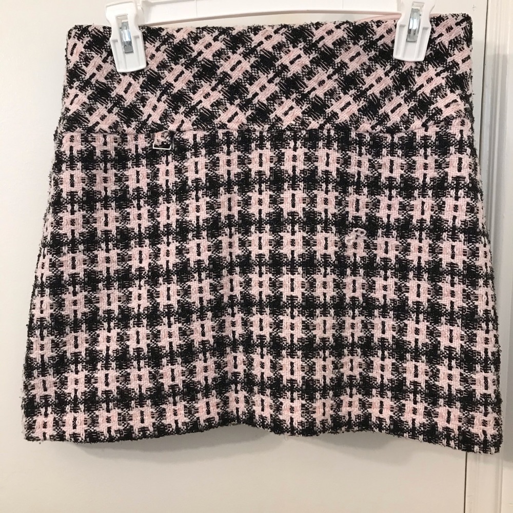 Forever 21 pink and black plaid skirt